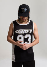 Mens 93 Airtex Vest - Black/Khaki
