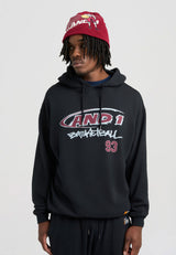 Mens Core Graffiti Logo Graphic Hoodie - Black