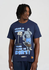 Herren Grab A Shovel Trash Talk T-Shirt - Marineblau