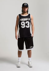 Mens Logo Airtex Basketball Shorts - Black/Khaki