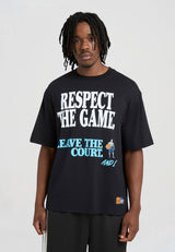 Mens Respect The Game Trash Talk T-Shirt - Black