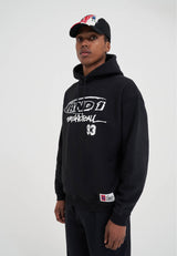 Mens Core Graffiti Logo Hoodie - Black
