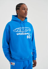 Herren Core Graffiti Logo Hoodie - Blau