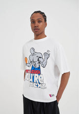 Mens Don't Laugh Trash Talk T-Shirt - White