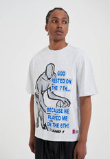 Mens Rested on the 7th Trash Talk T-Shirt - Frost Marl