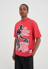 Mens Rested on the 7th Trash Talk T-Shirt - Red