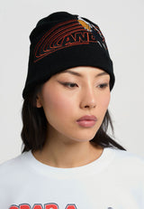 Bonnet unisexe avec logo joueur - Noir