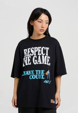 Respect The Game Trash Talk T-Shirt für Damen – Schwarz