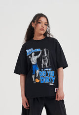 Damen Did You Dirty Trash Talk T-Shirt - Schwarz
