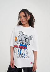 Damen T-Shirt „Don't Laugh Trash Talk“ – Weiß