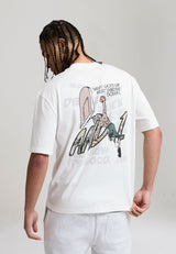 Herren And1 Camo Dunk Übergrößertes Grafik-T-Shirt - Weiß