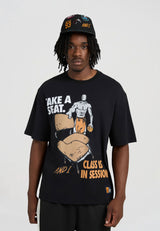 Mens Class Is In Session Trash Talk T-Shirt - Black