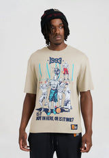 Mens Core Retro Logo Graphic T-Shirt - Grey