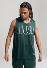 Herren-Basketballtrikot – Waldgrün