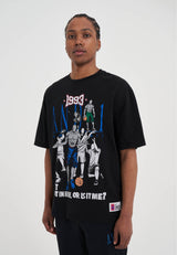 Mens Core Retro Logo Graphic T-Shirt - Black