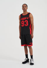 Mens Logo Airtex Basketball Shorts - Black