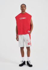 Short à panneaux Shooter pour homme - Rouge