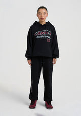 Damen Core Graffiti-Logo Jogginghosen mit Bündchen – Schwarz