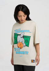 Damen On The Money Trash Talk T-Shirt - Grau
