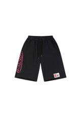 Womens Core Graffiti Logo Shorts - Black/Red