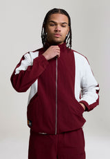 Veste de survêtement à panneaux Core pour homme - Bordeaux