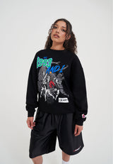 Womens 1993 Dunk Graphic Sweatshirt - Black