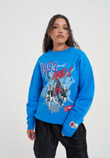 Womens 1993 Dunk Graphic Sweatshirt - Blue