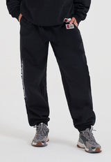Damen Core Graffiti Logo Cuffed Joggers - Schwarz