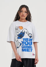 Womens Guarding Me Trash Talk T-Shirt - Frost Marl